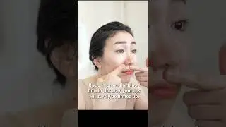 To remove wrinkles from your mouth, Rub here with oil like this