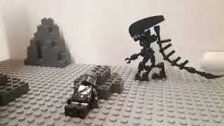 Lego Mandalorian vs Xenomorph