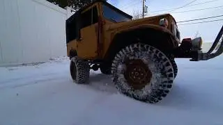 A Relaxing Drive Thru the Snow with my FJCruiser