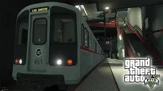 ПОЕЗД МЕТРО ЛОС-САНТОСА (НОВЫЙ ПОЕЗД) - ГТА 5 МОДЫ (GTA 5 MODS) БАГИ