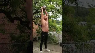Трастеры с гирей 24кг / тренировка с гирей дома