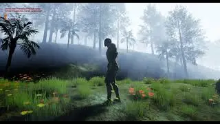 Unreal Landscape  realistic blend foliage and Texture