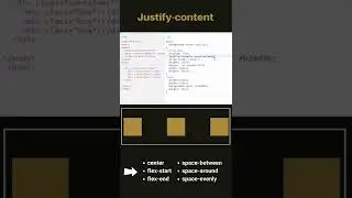 CSS Tutorial 2022 :  flex box justify content property 