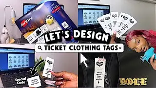 HOW TO MAKE TICKET CLOTHING TAGS !  Market Your Brand On Another Level |