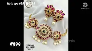 Latest design 2022 neckset 🤩 with free shipping #latestjewellery #imitationjewelery #sheneeds #jewel
