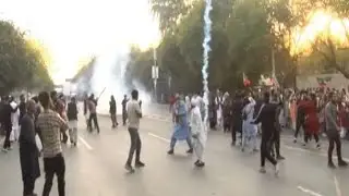 لاہور پی ٹی آئی ریلی پولیس بعہ مقابلہ نہتی عوام