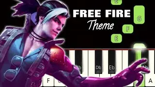 Free Fire Theme BGM 🔥 | Piano Tutorial | Piano Notes | Piano Online 