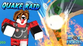 HARDEST RAID EVENT (QUAKE RAID) in BLOX FRUITS 