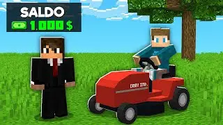 FIQUEI RICO NO SIMULADOR DE CORTAR GRAMA NO MINECRAFT