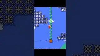 Perilous Vine Climb Super Mario Maker Wii U #supermariomaker #shorts #wiiu #nintendo #retrogame