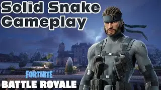 Solid Snake Gameplay | Fortnite - No Commentary