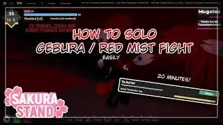 How to Solo Gebura / Red Mist Easily | Sakura Stand