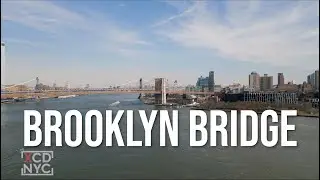 New York's Iconic Brooklyn Bridge and Piers - A Stunning Aerial Tour of Lower East Side!