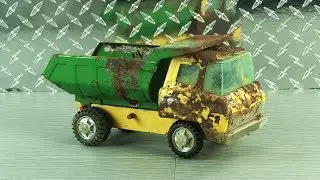 50 Yr Old Toy Dump Truck Restoration! Kipkay Restored