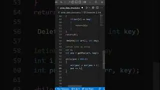 Delete an element in array