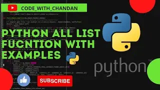 🔴🔴List Functions in Python🔴🔴 || List in python || List Methods in Python || function of list