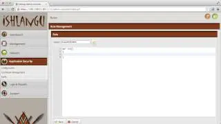 Securing Your First Service - Adding a uControl Script Rule