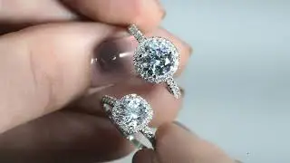 Halo Engagement Ring Design for $1000 by Brillianteers.com