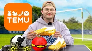 NUR SCHROTT 😂 Ich teste die BILLIGSTEN FUSSBALLPRODUKTE von TEMU…