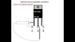 checking MOSFET  very simple  using continuity tester how to check mosfet