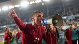 Rasmus Hojlund is a Leader! See Rasmus EMOTIONAL message to fans after Denmark vs Finland match.