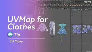 [sub] UV unwrapping for Clothes, Tip and Tutorial, 3D Maya