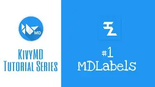 How to create a MDLabel in KivyMD | Kivymd Tutorial series -1 | #kivymd | #pydroid3 | #CodeWithHN