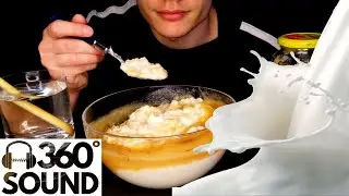 [ASMR EATING] RICE PUDDING MUKBANG (NO TALKING) EATING SOUNDS - EAR TO EAR BACKGROUND | 쇼먹는