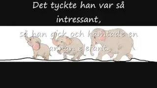 En elefant balanserade (med text)