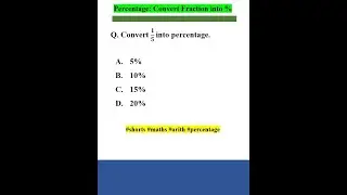 Convert the Fraction into Percentage