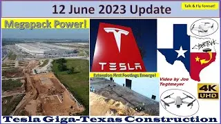 Product Display, S Footings, Conduit & Megapack Site Work! 12 June 2023 Giga Texas Updates (07:05AM)