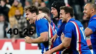 France dominating over the All blacks /France rugby highlights /RugbyMinutes