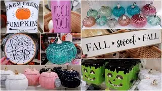 NEW FALL DECOR + HALLOWEEN DECOR SHOP WITH ME AT MARSHALLS, BIG LOTS, HOMEGOODS, DOLLAR TREE + HAUL