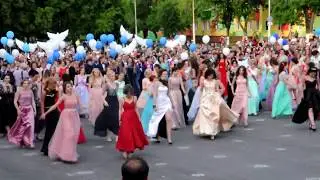 Флешмоб выпускников - Выпускной Губкин 2017