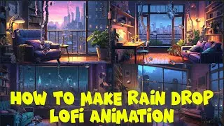 how to make lofi animation loop | RAIN DROP GALSS AFTER EFFECTS TUTORIAL | RAIN DROP LOFI ANIMATION