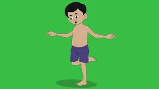 GREEN SCREEN VIDEO 2D ANIMATION BOY