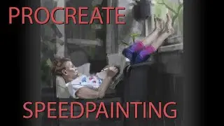 Procreate Speedpainting | Balcony Sketch #1 Timelapse