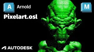 Arnold Tutorial - Using the pixelart.osl shader in MtoA