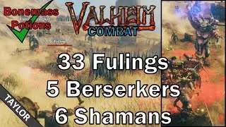 Sword and Shield is Best Valheim Weapon - Solo Fuling Village Clear