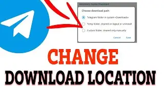 How to Change Download Folder in Telegram on PC | Quick Tip [2025]