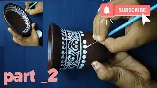 Matir Thala bati Painting🎨🎨|| How To Paint On Clay Pot || Part _2 