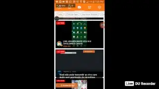 Demonstração da live! próximo.Vídeo Estou Gravando!