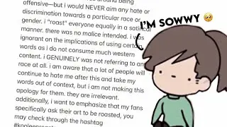 Kooleen's apology ...