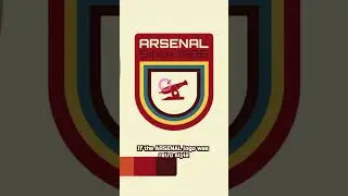 The logo of ARSENAL in a retro version