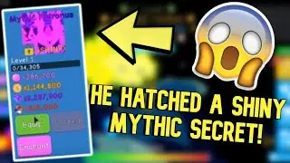 HE HATCHED THE FIRST EVER SHINY MYTHIC PATRONUS SECRET PET! ROBLOX BUBBLE GUM SIMULATOR!