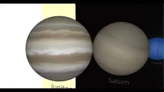 【宇宙ヤバイ】星の大きさ比較 冥王星からおおいぬ座VY星まで