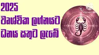 2025 වෘශ්චික ලග්නයට ධනය සතුට ලගා වේ.