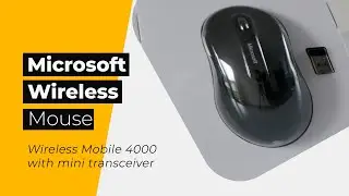 Microsoft Mouse Wireless Mobile 4000 with mini transceiver