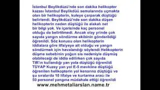 İstanbul Beylikdüzü helikopter Düştü Kazası haberi Mart 2017