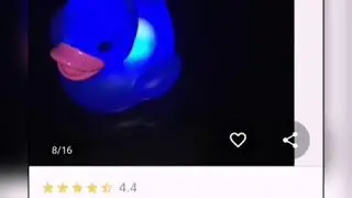 #Toy #Duck #Baby #Bath Toy Auto Color Changing #LED #Lamp #Light #Vinyl Toy Teether